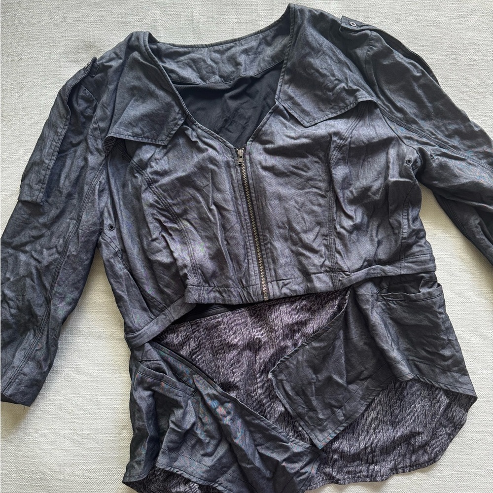 lululemon athletica gray two piece jacket